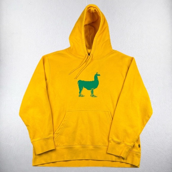 Nike SB Other - Nike SB Hoodie Mens Large Yellow Llama Graphic Pullover Sweatshirt Skateboarding